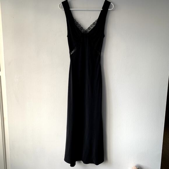 Reformation Provence Silk Lace Cut Out Open Back Midi Maxi Dress Black - Picture 8 of 16